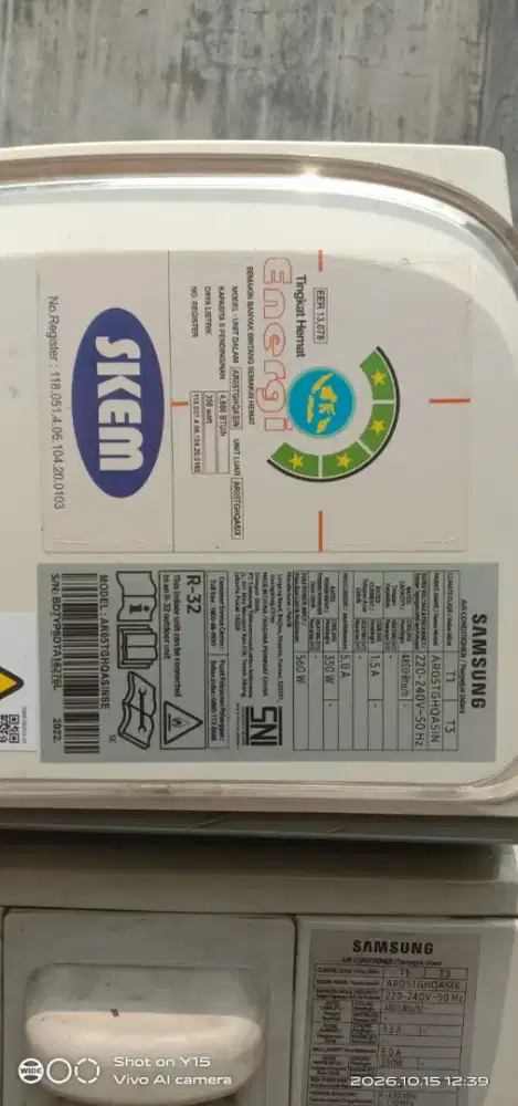 Ac Samsung 1/2 PK masih dingin dan ok