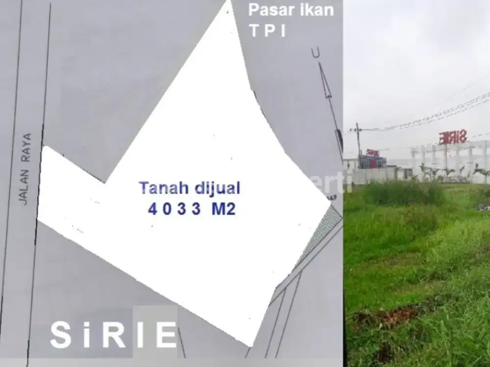 Dijual tanah nol jalan raya lingkar timur sidoarjo