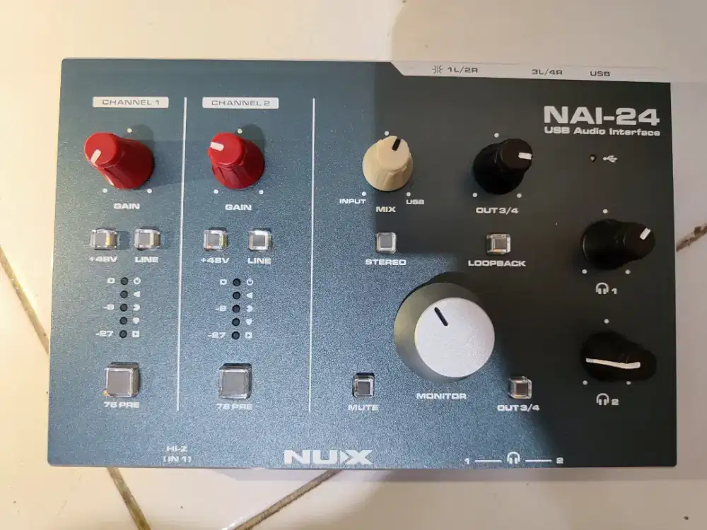 Soundcard/audio interface NUX Nai24 dijual