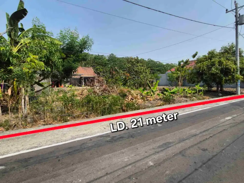 Tanah Murah dibawah 1jt/m² Investasi di Solo Utara Dekat Tol Jl. solo purwodadi