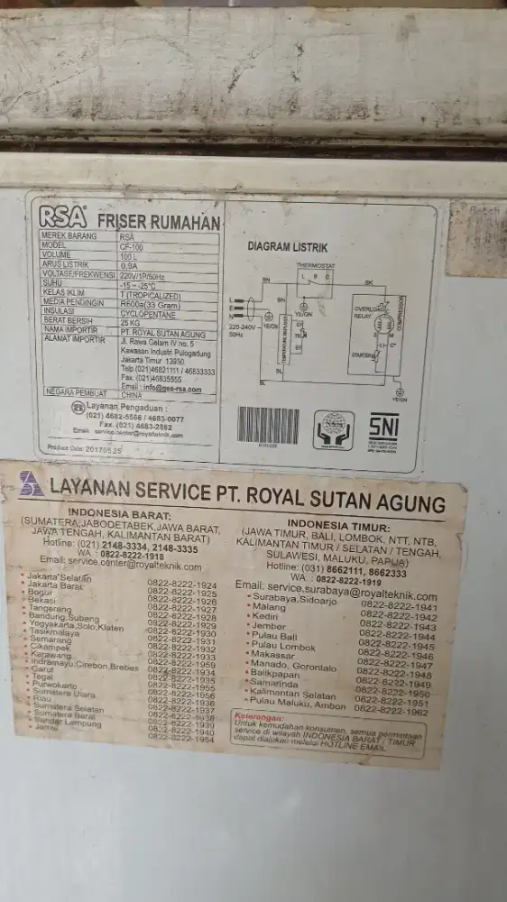 Frezeer RSA 100 liter