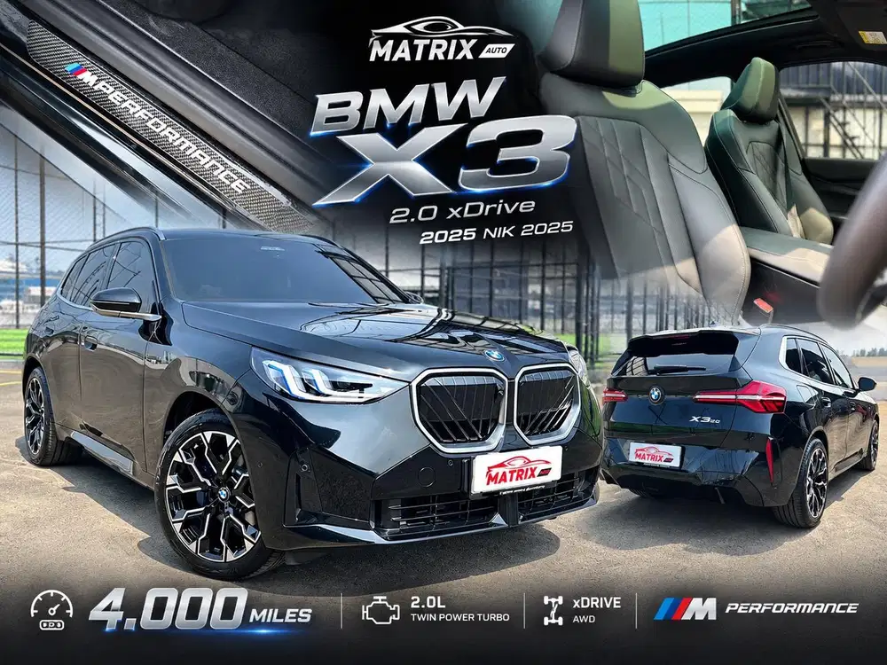 2025[4RB MILES] BMW X3 2.0 xdrive ! LOW ODO ANTIK! BMW X3