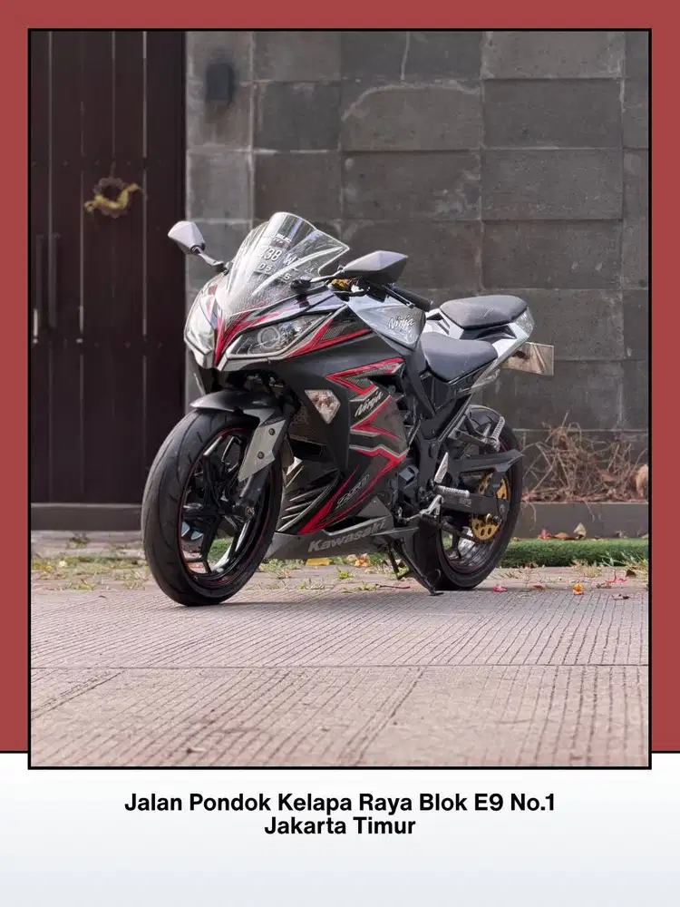 TERMURAH KAWASAKI NINJA 250 FI ABS SPECIAL EDITION TH 2014 WARNA BLACK