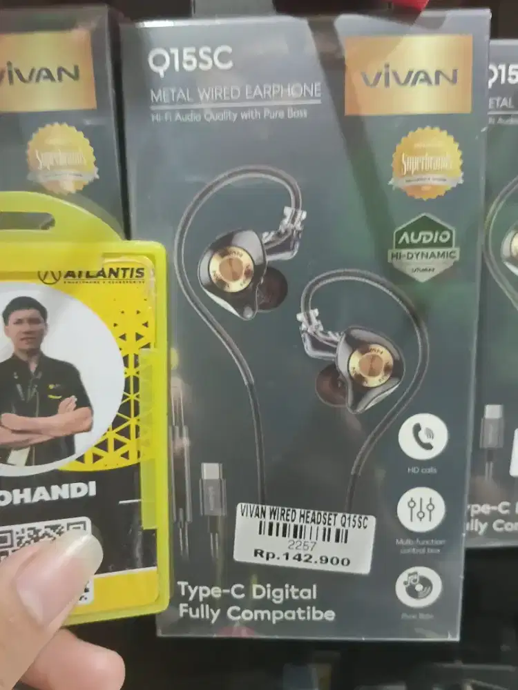 vivan wired headset Q15sc