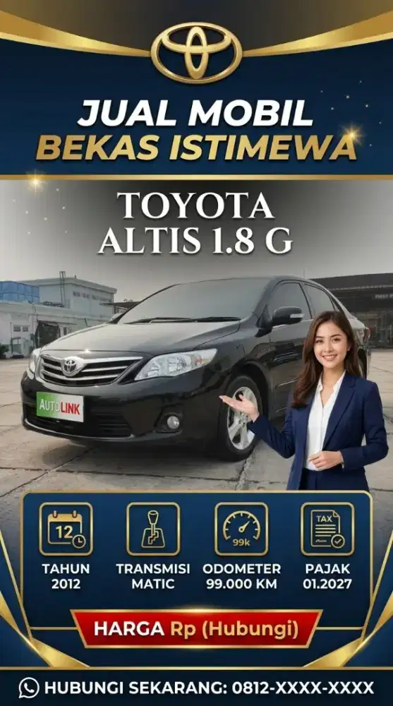 ALTIS G 1.8 2013 MATIC HITAM 2014 TERAWAT BAGUS 2015 SIAP PAKAI