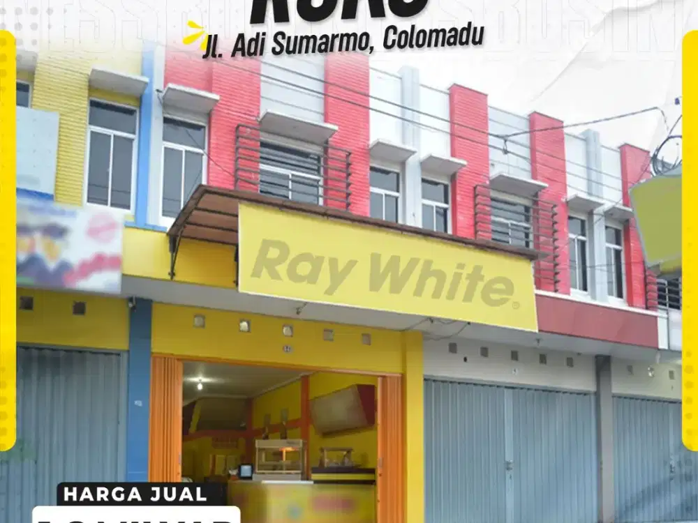 Dijual Ruko 2Lantai Siap Pakai di JL adi Sumarmo Colomadu Karanganyar 1,6Milyar