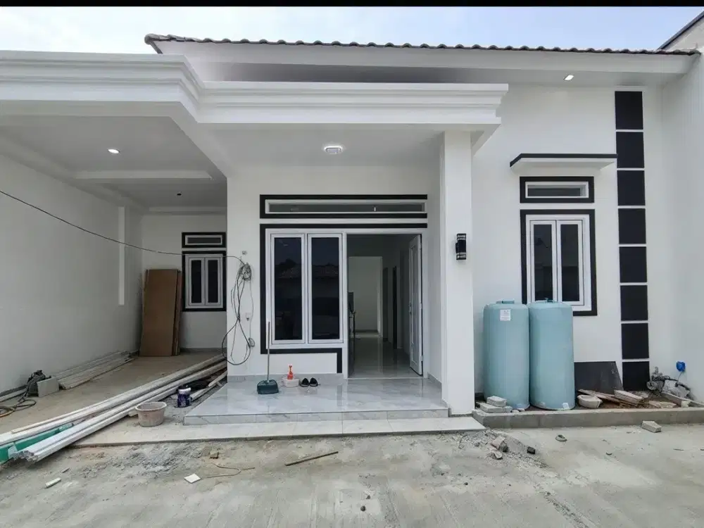 DIJUAL RUMAH SIAP HUNI 3 KAMAR TIDUR BONUS KITCHEN SET DENGAN PROMO FREE BIAYA DI HARAPAN JAYA BEKASI UTARA