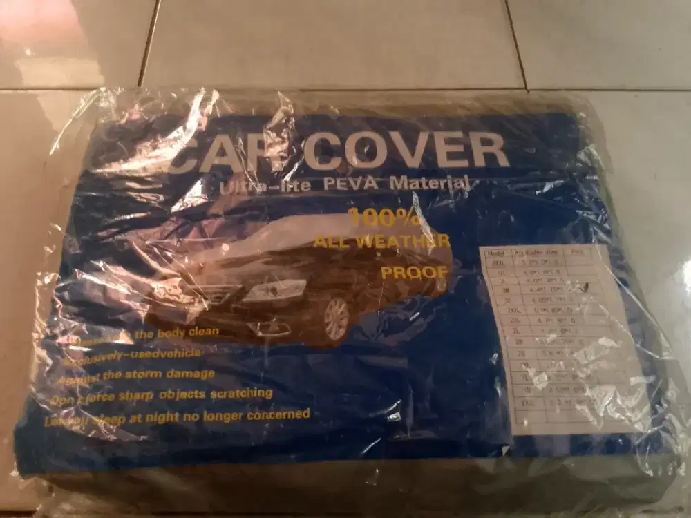 Dijual cover mobil Sigra cayla murah meriah