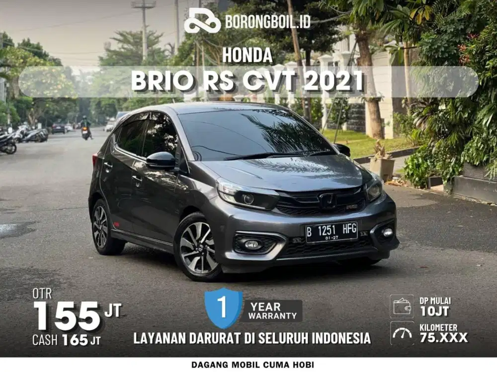 DP 5 JT Honda BRIO RS cvt 2021 Abu Abu