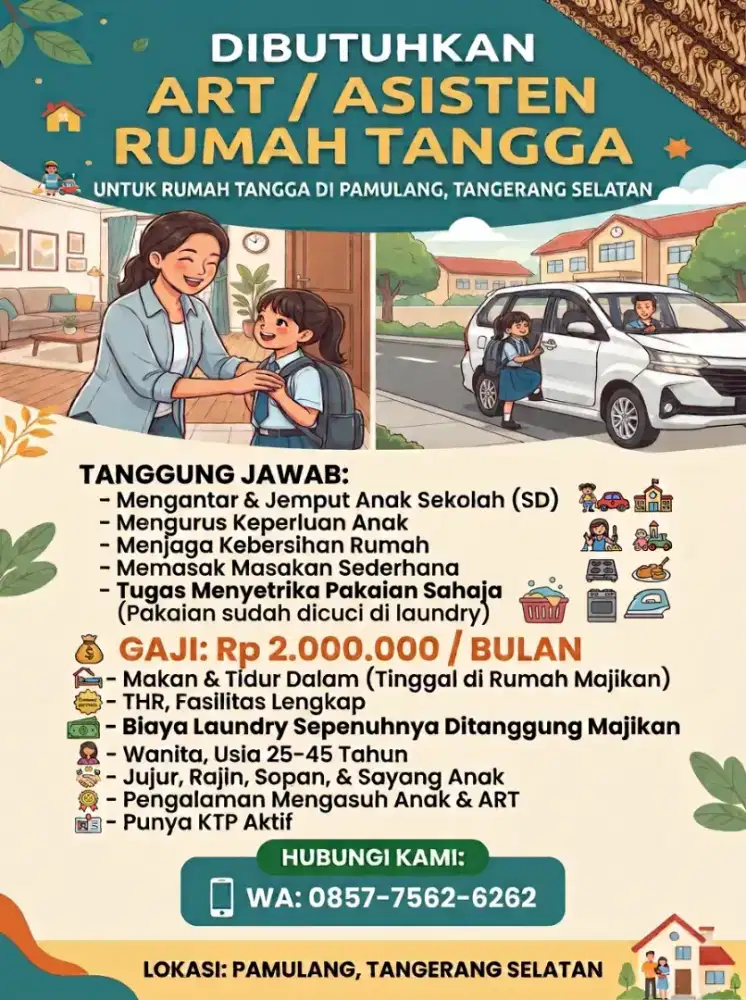 Lowongan kerja ART