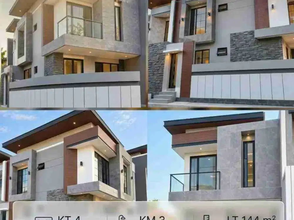 Rumah Minimalis Hook Manyar Tirtoyoso SHM Row 3 Mobil