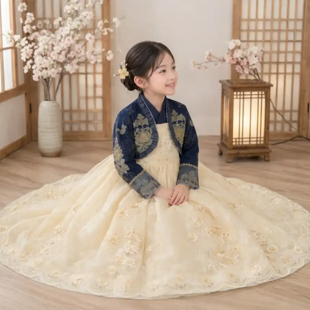 Hanbok ori korea anak perempuan H571 new