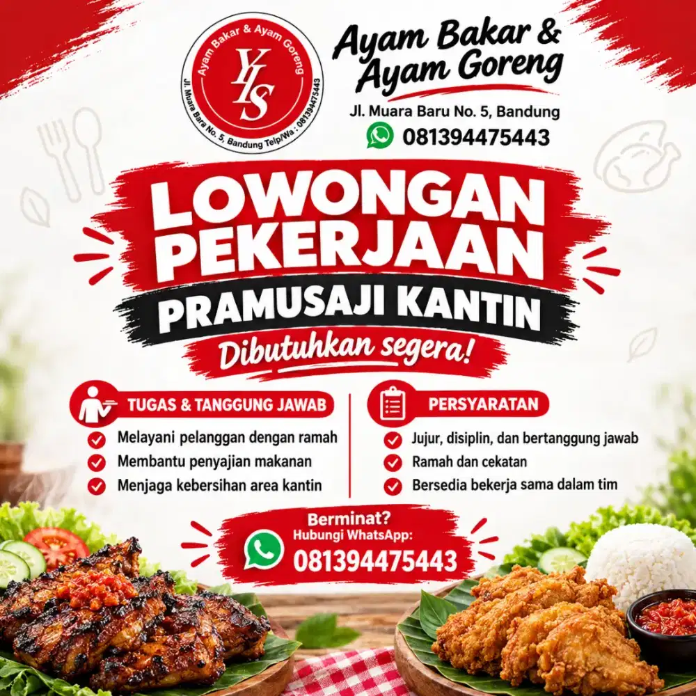 Loker untuk pramusaji