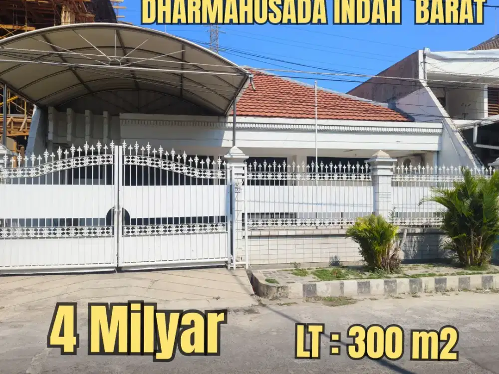 RUMAH LAMA TERAWAT  RUMAH DHARMAHUSADA INDAH Dekat GALAXY MALL, KERTAJAYA, ITS, MANYAR, Dsb