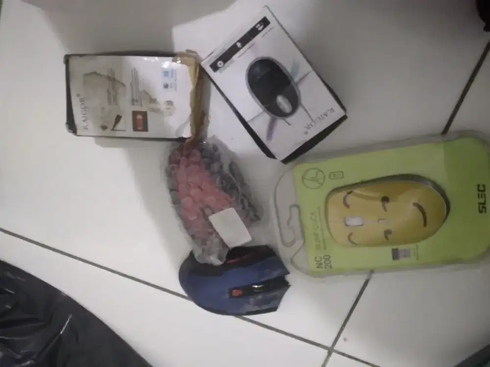 Mouse wireless baru lelang murah