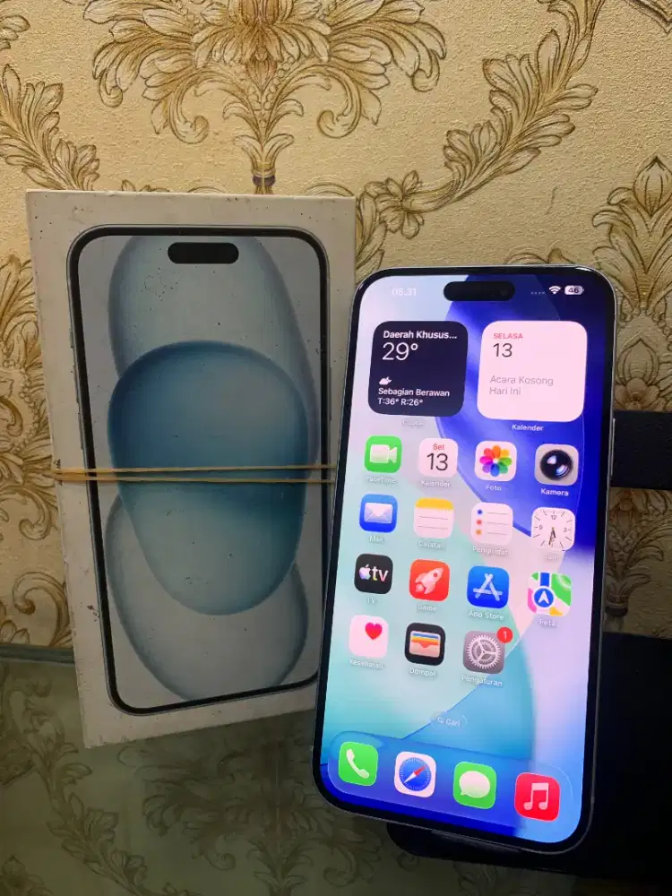 Second unit Hp iPhone 15 plus 128 GB iBox resmi