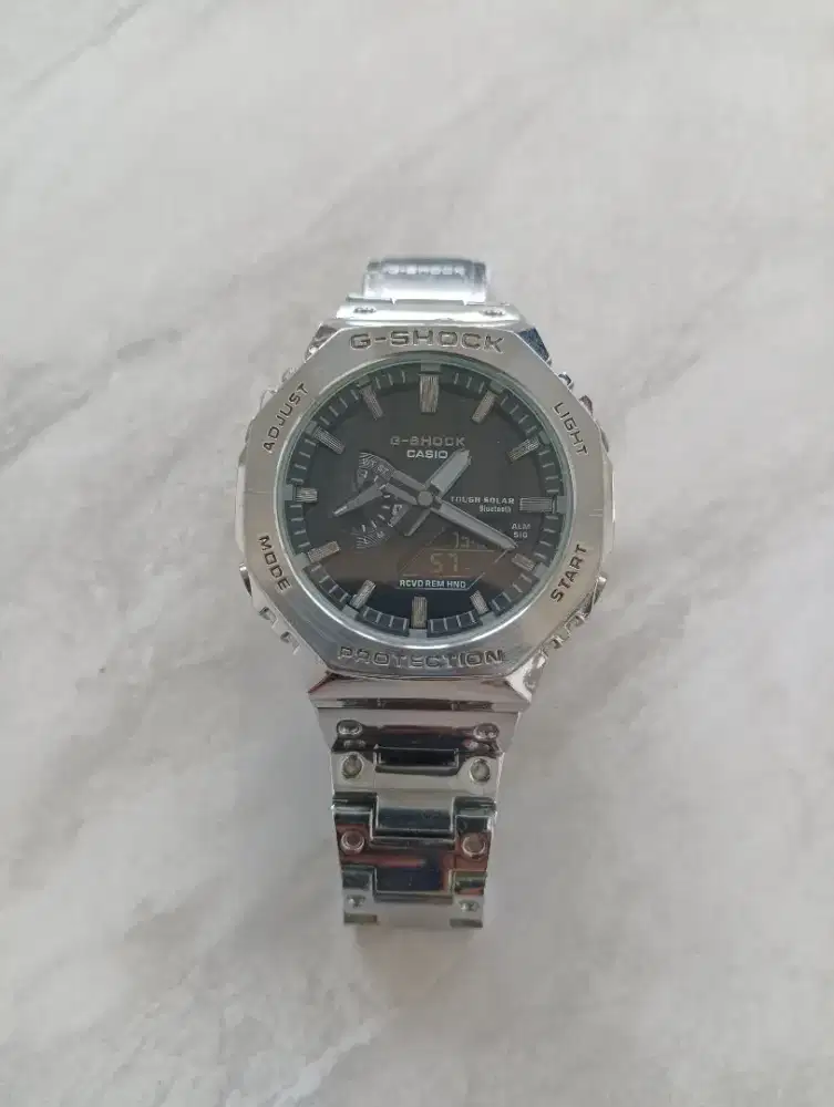 Jual Casio G-Shock GM B-2100 stainless steel