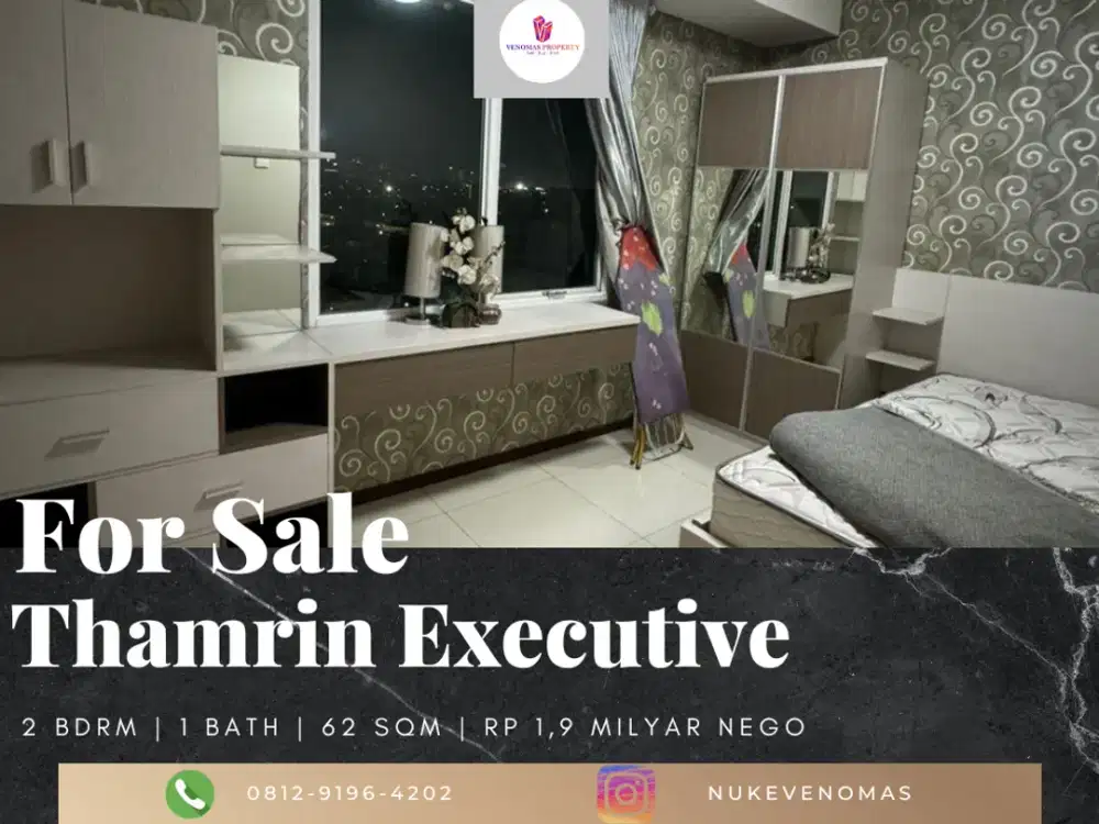 Dijual Apartement Thamrin Executive 2Br Full Furnished