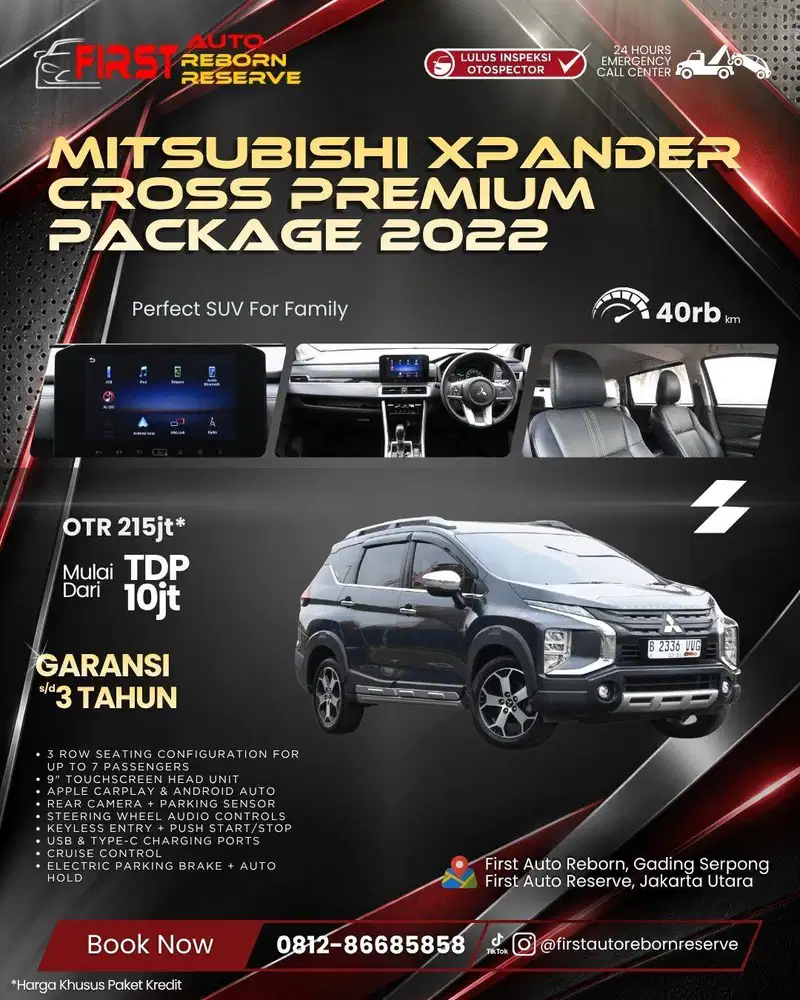 (TDP10jt) Mitsubishi Xpander Cross Premium Package 2022