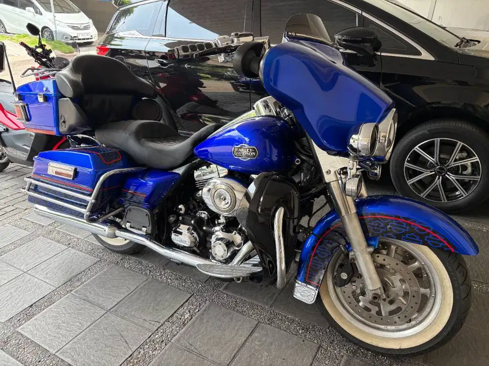 Harley Davidson Electra Glide Ultra Classic 2008 Biru Metalik km 34rb