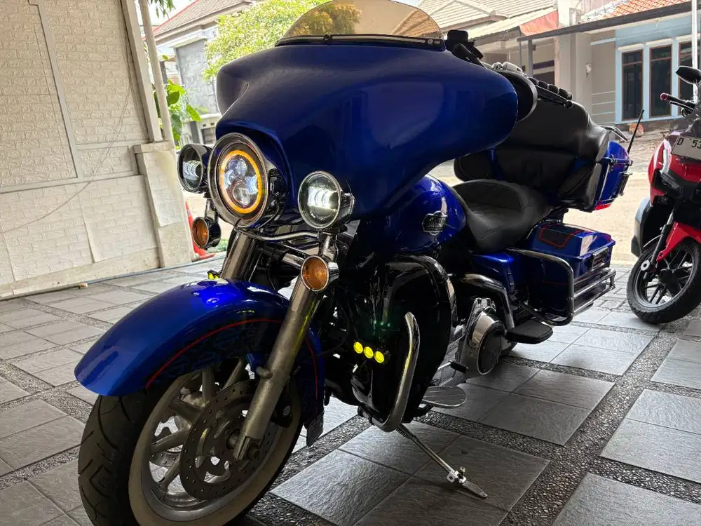 Harley Davidson Electra Glide Ultra Classic 2008 Biru Metalik km 34rb