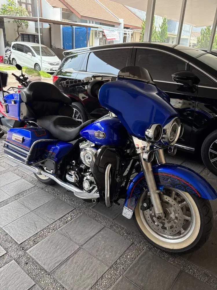 Harley Davidson Electra Glide Ultra Classic 2008 Biru Metalik km 34rb