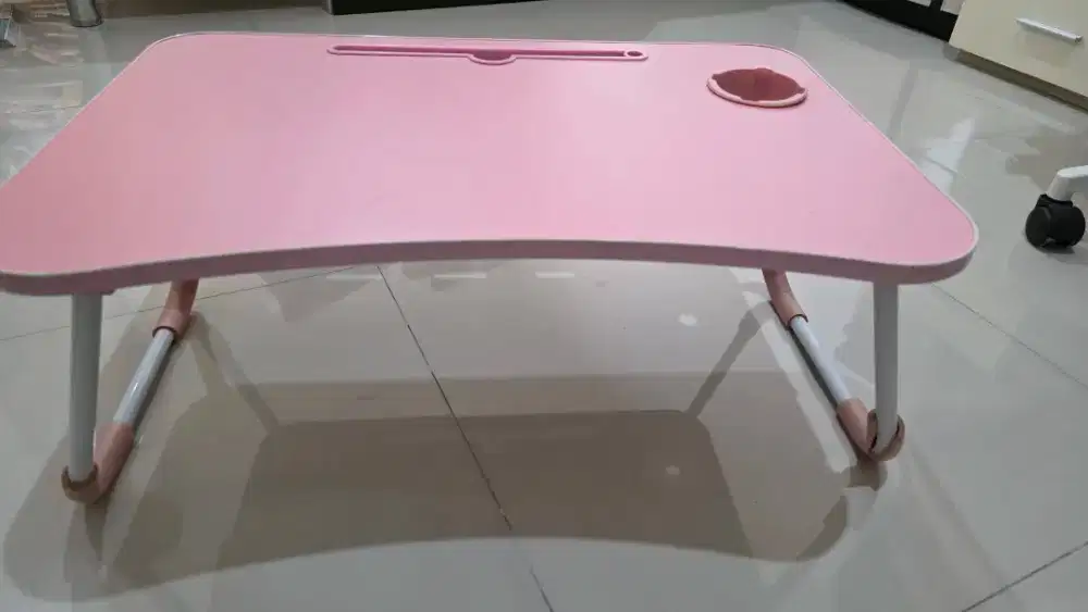 Meja belajar lipat anak Pink