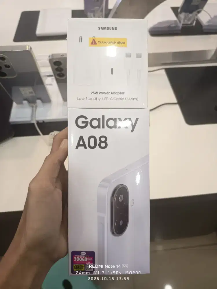 SAMSUNG A08 4/64 GB GARANSI RESMI