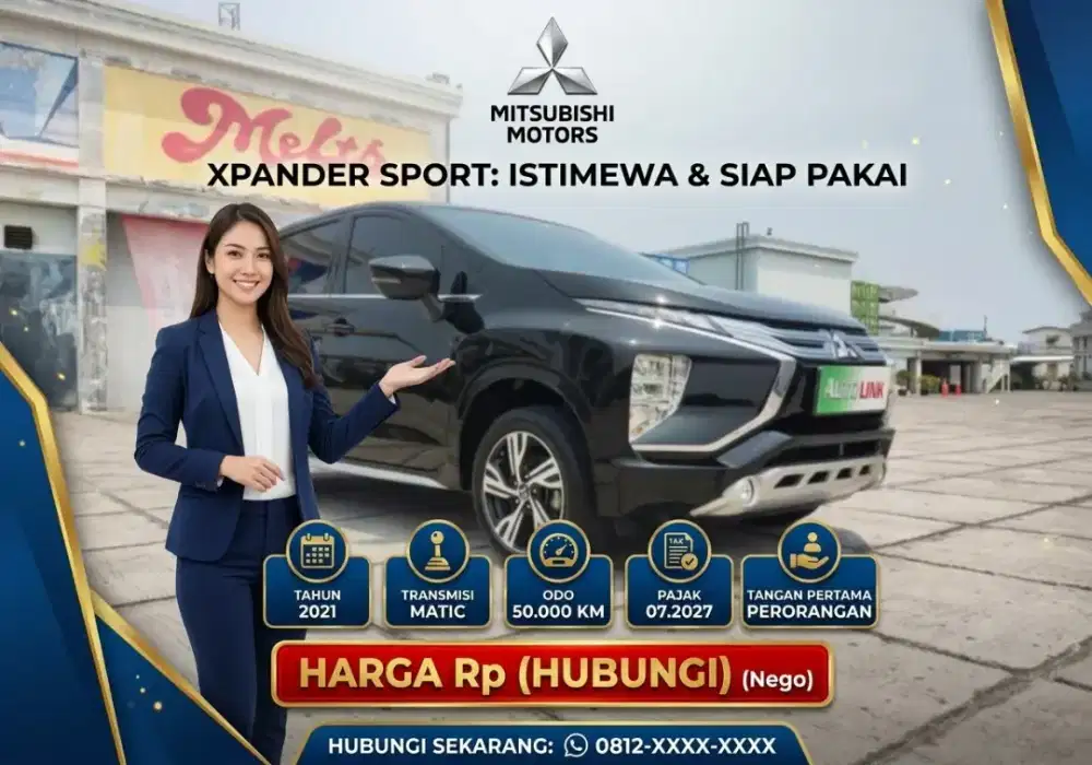 XPANDER SPORT 2021 MATIC HITAM 2022 BAGUS TERAWAT 2020  SIAP PAKAI