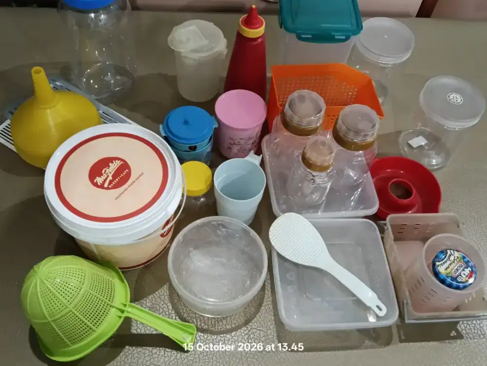 Aneka Plastik Perlengkapan Dapur kotak Wadah Tirus Kecap
