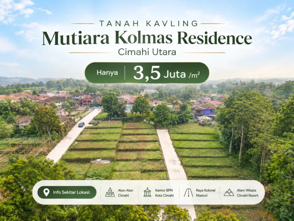 Tanah Kavling Mutiara Kolmas Residence, Cimahi Utara