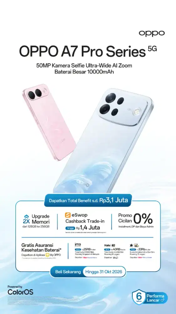 OPPO A7PRO 12GB/256GB BATTERY 8000Mah