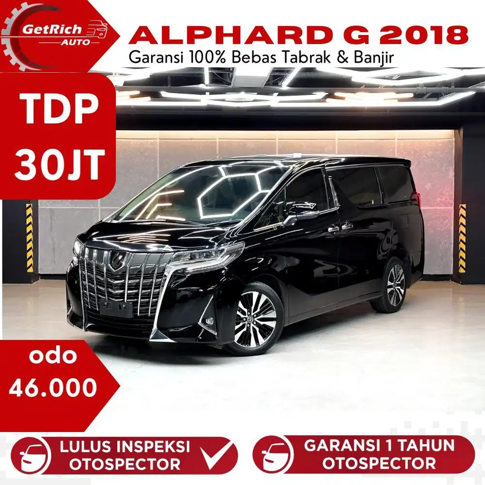 Toyota Alphard 2.5 G At 2018 Hitam Mulus