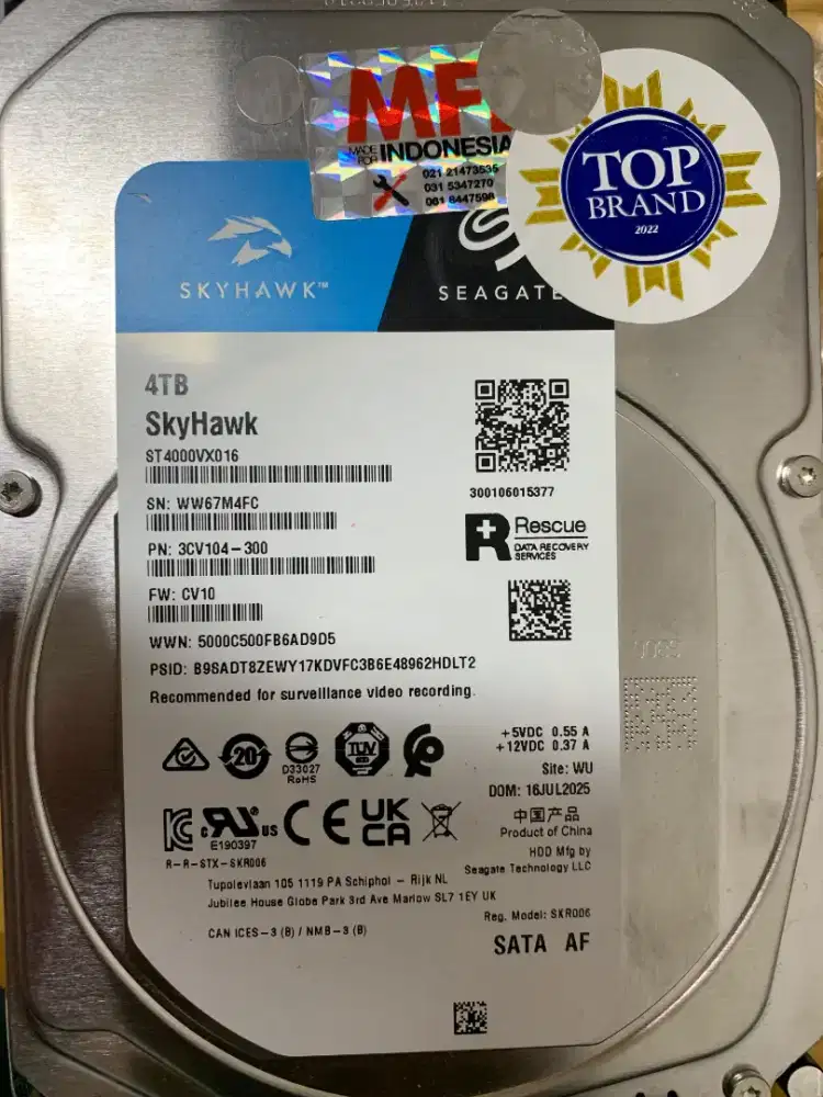 Hardisk cctv 4tb