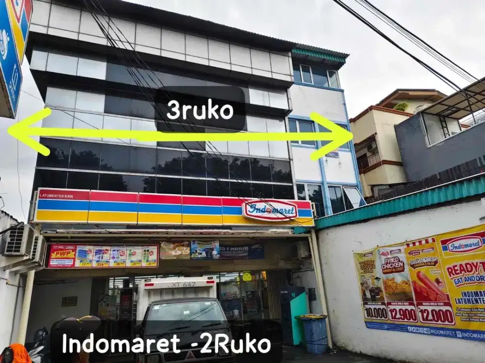 Ruko 4 lantai gandeng 3 di area latumenten jakarta barat
