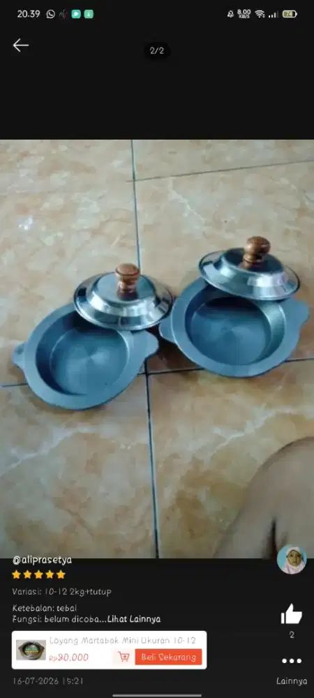 Loyang martabak mini