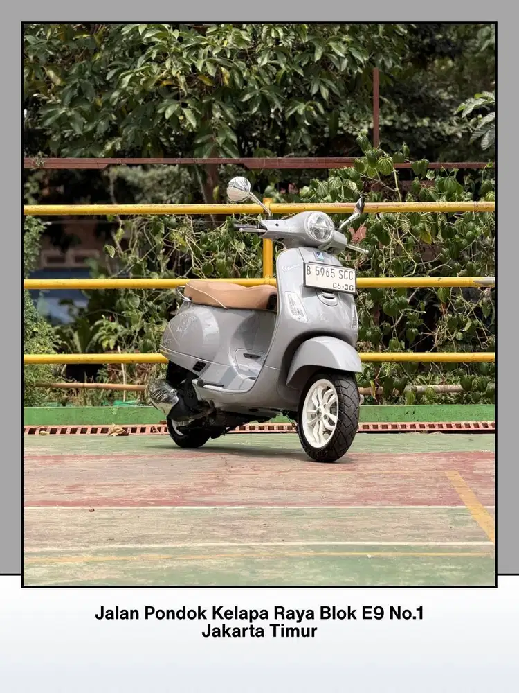TERMURAH PIAGGIO VESPA LX125 IGET LED NEW TAHUN 2025 WARNA GREY MATERI