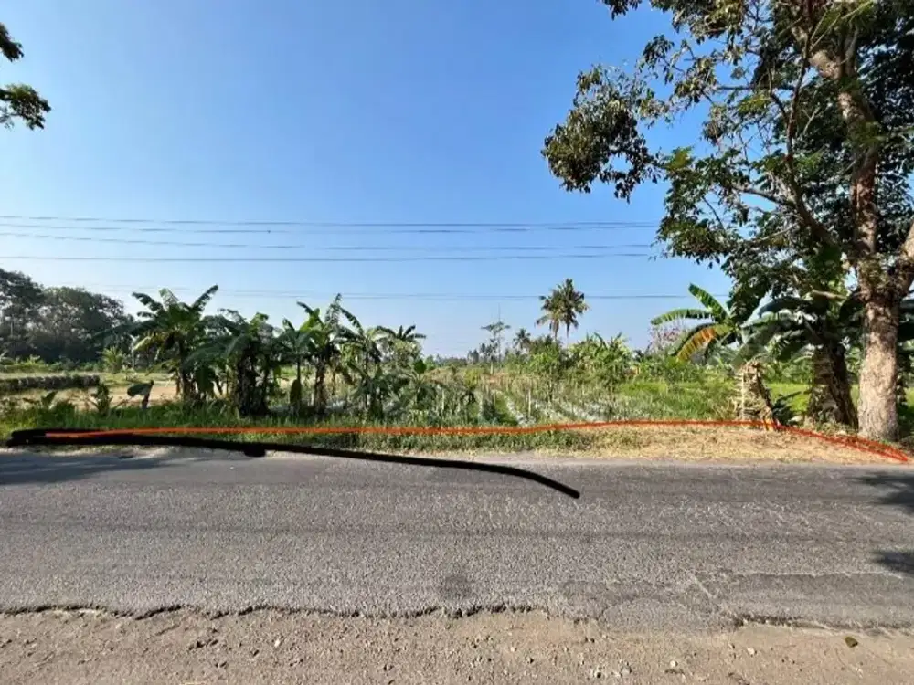 Tanah Sawah Mangku Aspal Strategis di Ngemplak Sleman#Kode : TS 016