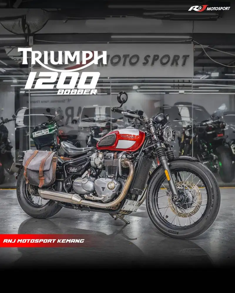 Triumph Bobber Bonnevile Nik 2017 odo 18.000an KM knalpot V&H