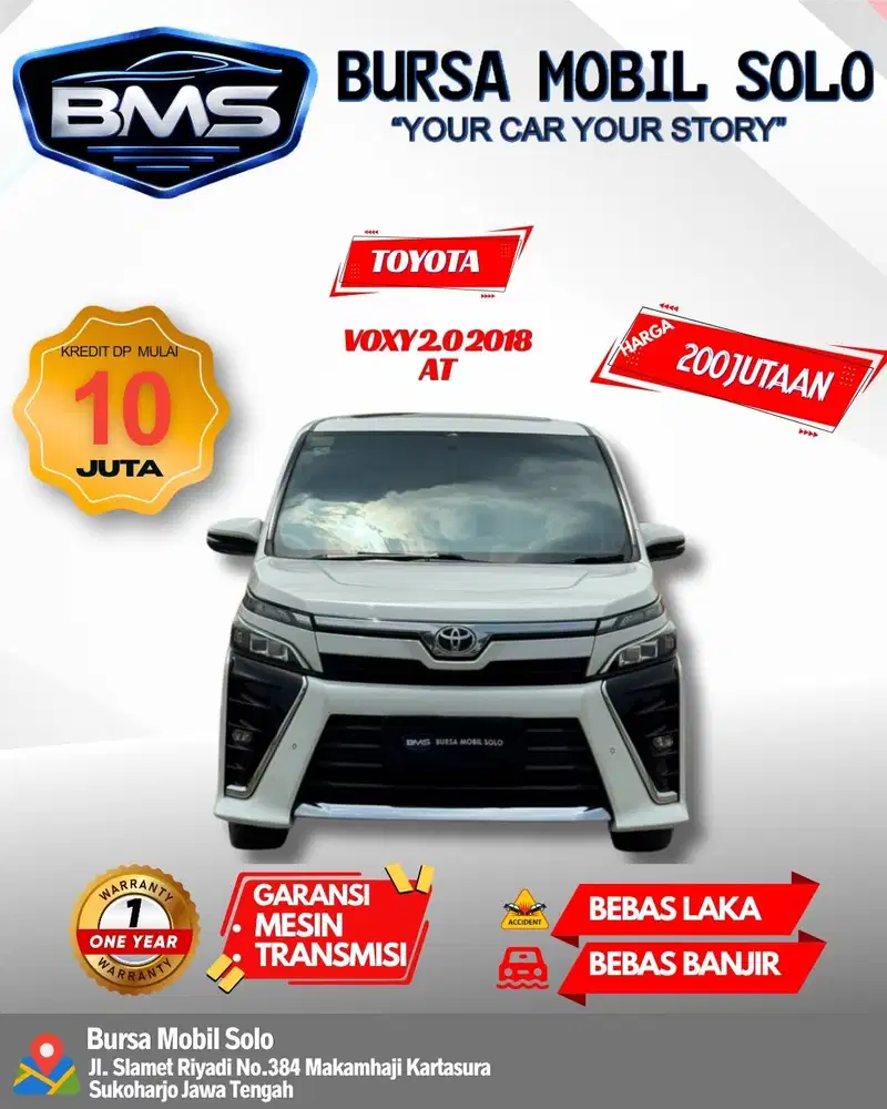 TOYOTA VOXY 2018 MATIC TOP KONDISI DP MURAH PASTI ACC