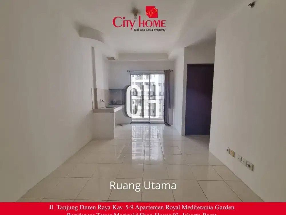 Dijual Apartemen 2 BR Unfurnished di Mediterania Garden Residences 2 Tanjung Duren Jakarta Barat