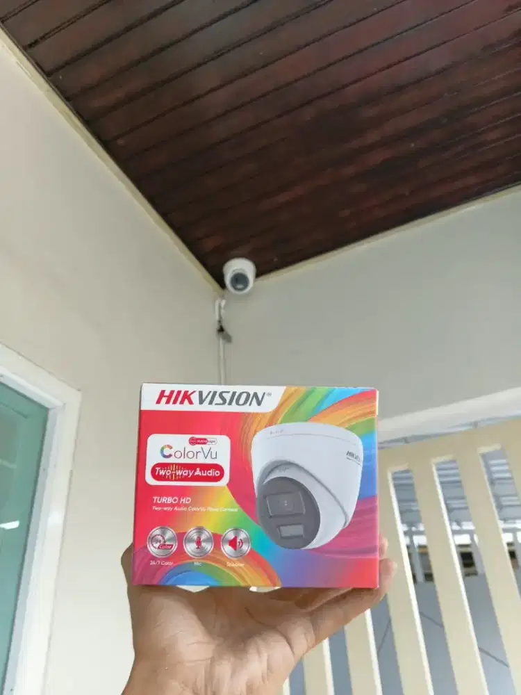 READY PAKETAN LENGKAP CCTV HIKVISION COLORVU TWO-WAY AUDIO