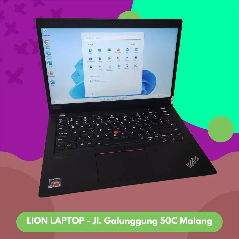 RAM 32GB AMD Ryzen 5 PRO-4650U Lenovo Thinkpad X13 SSD 256GB [15|10]