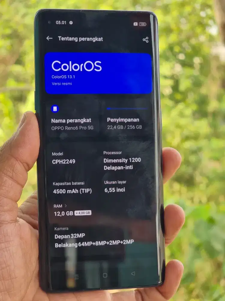 Oppo reno 6 pro ram 12/256 gb