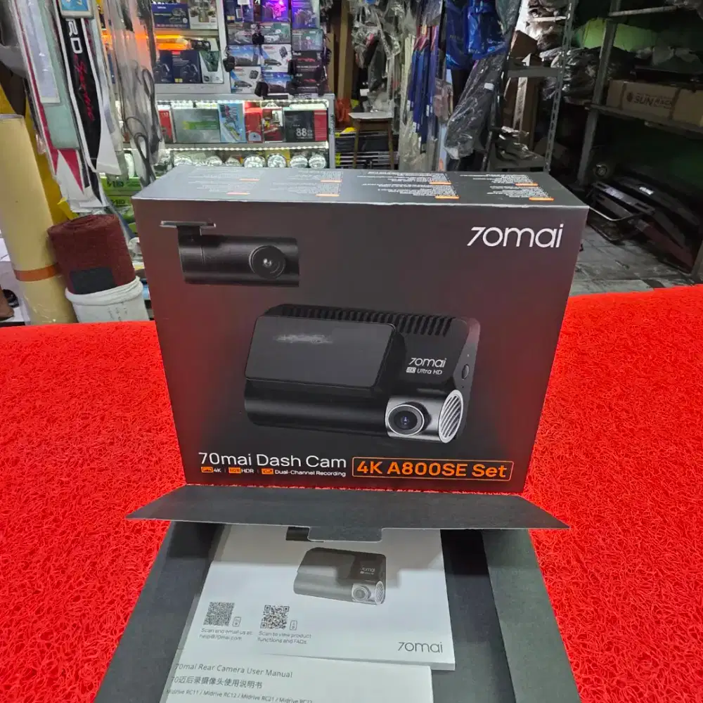 70mai DVR 70mai Dash Cam 4K A800SE Set Dual-Channel Recording
