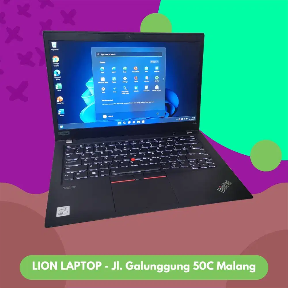 RAM 32GB Core i7 Gen 10 Slim SSD 256GB Lenovo Thinkpad T14S [15|10]
