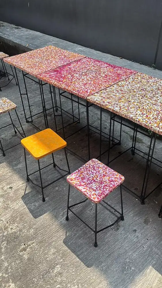 Paket meja dan kursi custom murah meriah berkualitas