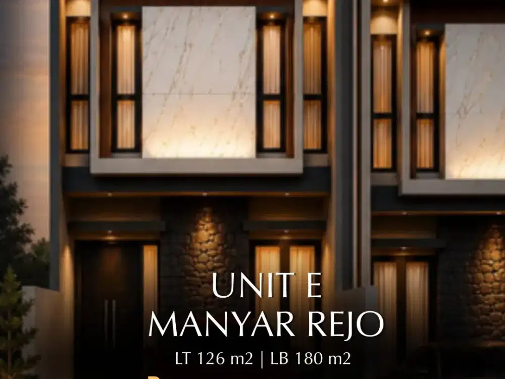 DIJUAL RUMAH UNIT E MANYAR REJO