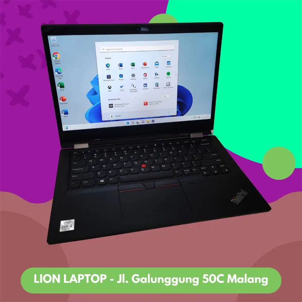 Core i3 Gen 10 Flip 360° Include Stylus Lenovo Thinkpad YOGA L13 [15|1