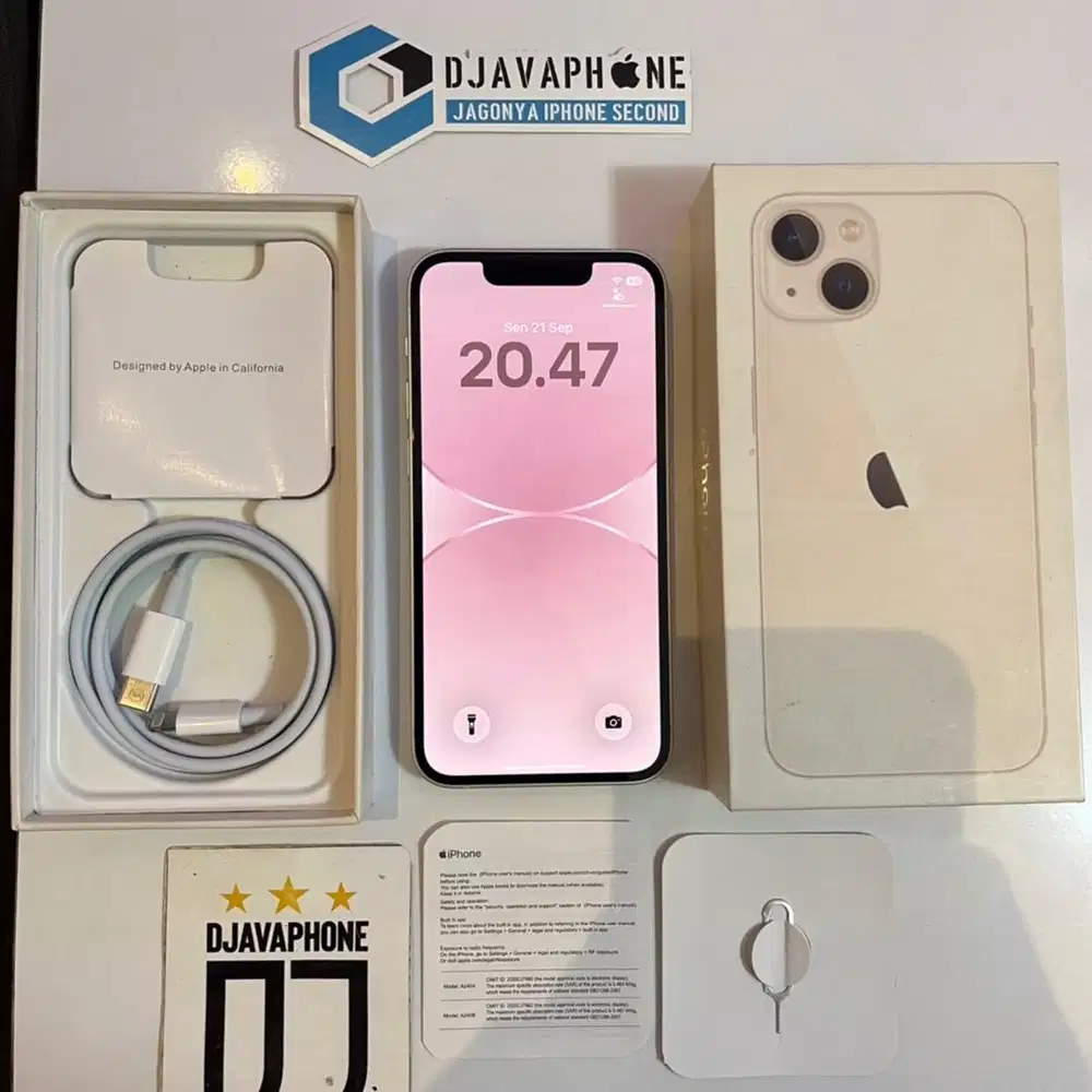 iPhone 13 mini Starlight 128GB Ex Inter Beacukai